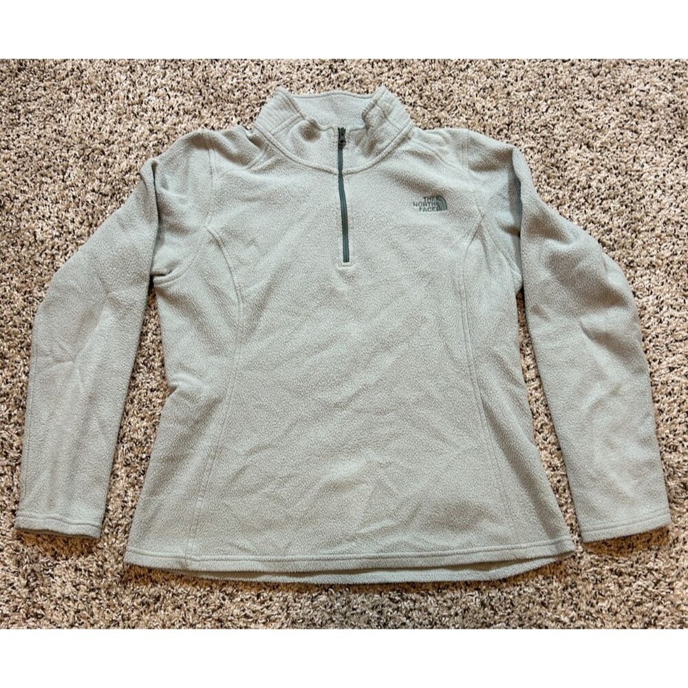 The North Face Quarter Zip Sweater Fleece Pullover Gray Women’s Size Medium